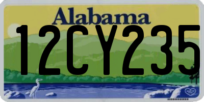 AL license plate 12CY235