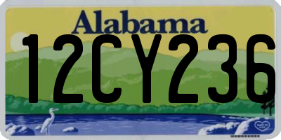 AL license plate 12CY236