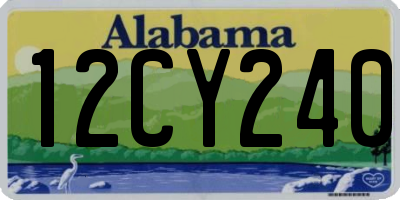 AL license plate 12CY240