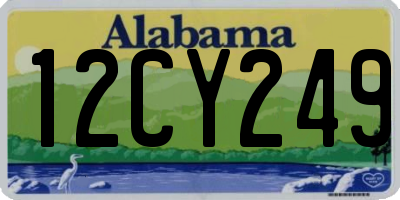 AL license plate 12CY249
