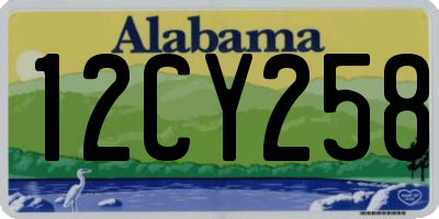AL license plate 12CY258