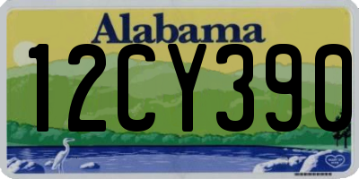 AL license plate 12CY390