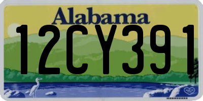 AL license plate 12CY391