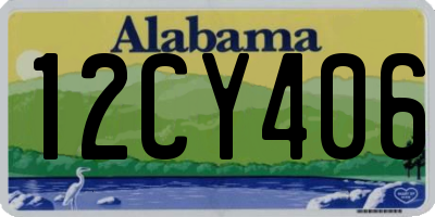 AL license plate 12CY406