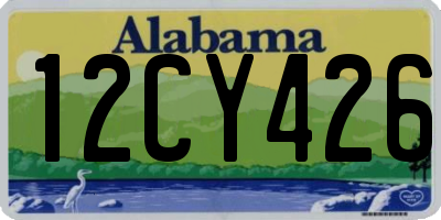 AL license plate 12CY426