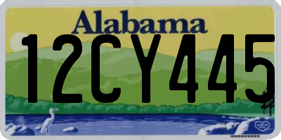 AL license plate 12CY445