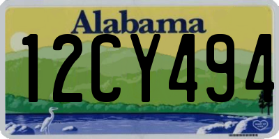 AL license plate 12CY494