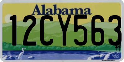 AL license plate 12CY563
