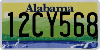 AL license plate 12CY568
