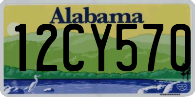 AL license plate 12CY570