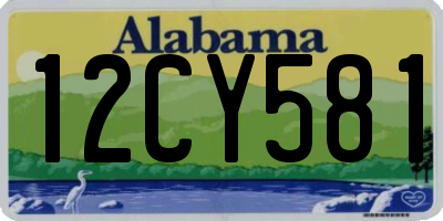 AL license plate 12CY581