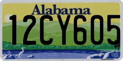 AL license plate 12CY605