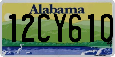 AL license plate 12CY610