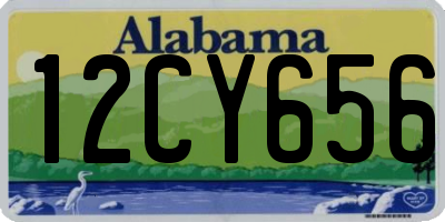 AL license plate 12CY656