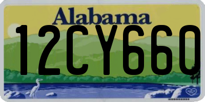 AL license plate 12CY660