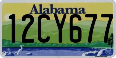 AL license plate 12CY677
