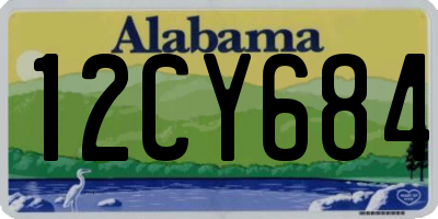 AL license plate 12CY684