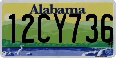 AL license plate 12CY736