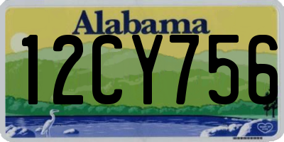 AL license plate 12CY756
