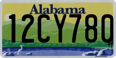 AL license plate 12CY780