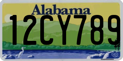 AL license plate 12CY789