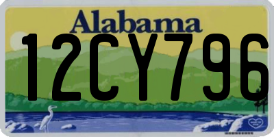 AL license plate 12CY796