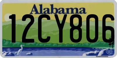 AL license plate 12CY806