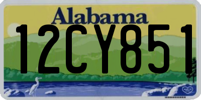 AL license plate 12CY851