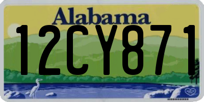 AL license plate 12CY871