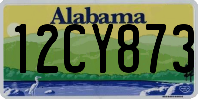 AL license plate 12CY873