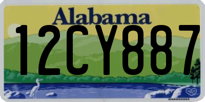 AL license plate 12CY887