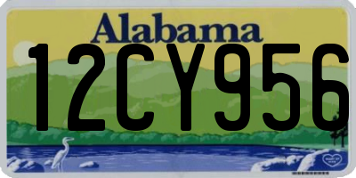 AL license plate 12CY956