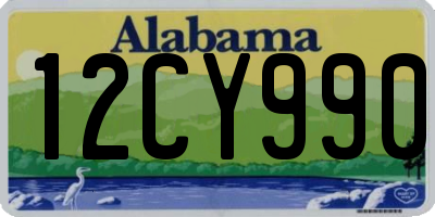 AL license plate 12CY990