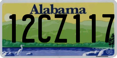 AL license plate 12CZ117