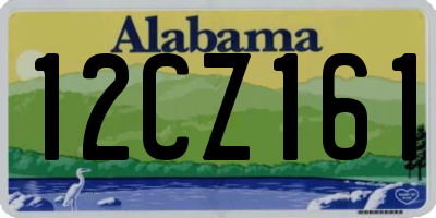 AL license plate 12CZ161