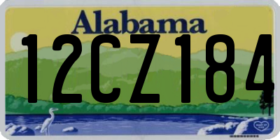 AL license plate 12CZ184