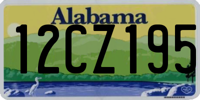 AL license plate 12CZ195