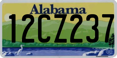 AL license plate 12CZ237