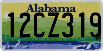 AL license plate 12CZ319