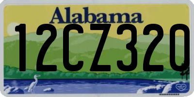 AL license plate 12CZ320