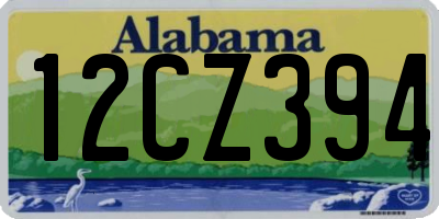 AL license plate 12CZ394