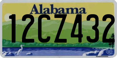AL license plate 12CZ432