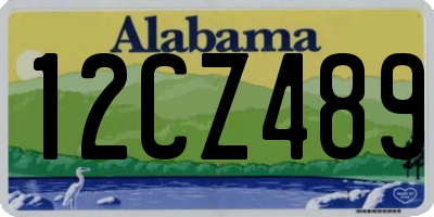 AL license plate 12CZ489