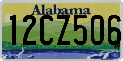 AL license plate 12CZ506