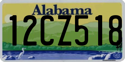 AL license plate 12CZ518