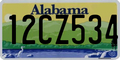 AL license plate 12CZ534