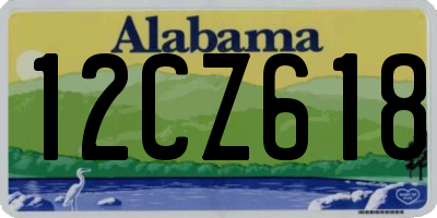 AL license plate 12CZ618