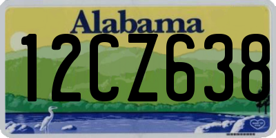 AL license plate 12CZ638