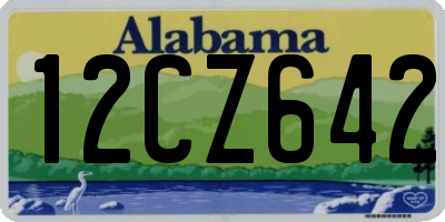 AL license plate 12CZ642