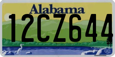 AL license plate 12CZ644
